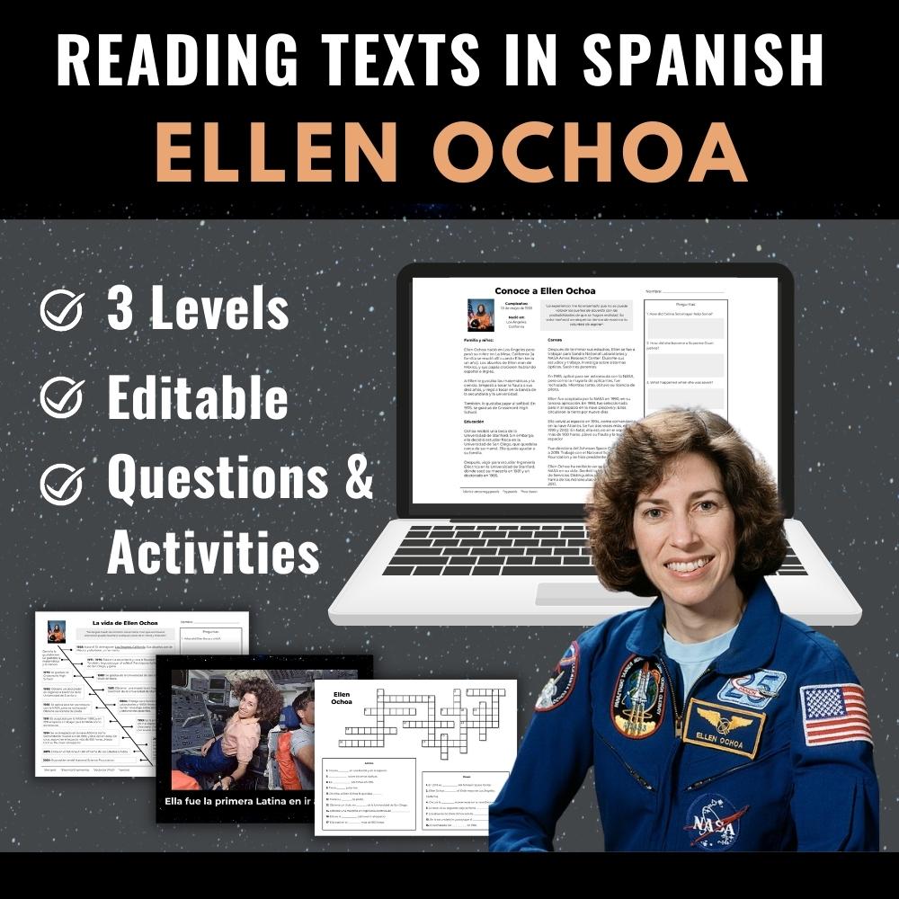 Ellen Ochoa Reading Passages and Activities in Spanish (Secondary)
