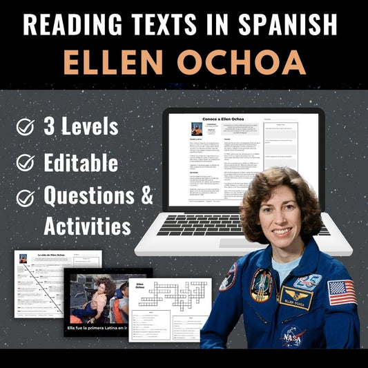 Ellen Ochoa Reading Passages and Activities in Spanish (Secondary)