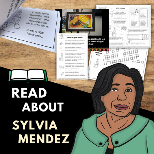 Sylvia Mendez Mini-Book, Reading Texts, & Activities in Spanish and English