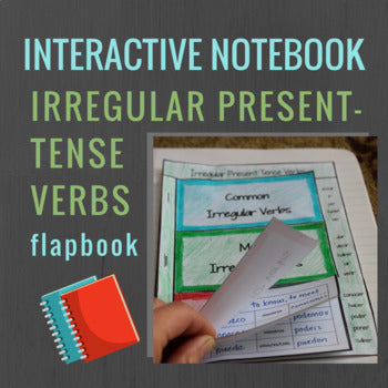 Spanish Interactive Notebook Verbs Flapbook (Stem-Changing Boot Verbs)