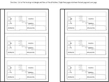 Interactive Notebook Present Tense Verbs Flapbook BUNDLE