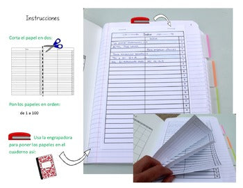 Bilingual Interactive Notebook Table of Contents / Índice