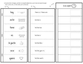 High Frequency Verbs for Interactive Notebooks