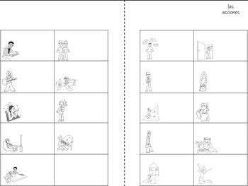 Pastimes and Action Verbs Booklet in Spanish for Interactive Notebooks