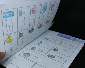 La ropa / el cuerpo Vocabulary Booklet for Spanish Interactive Notebooks