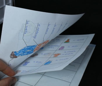 La ropa / el cuerpo Vocabulary Booklet for Spanish Interactive Notebooks