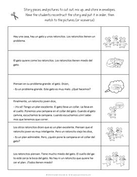 El gato y la campana Free Activity Pack (Belling the Cat in Spanish)