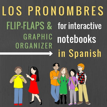 Pronoun Flip-Flaps for Interactive Notebooks in Spanish
