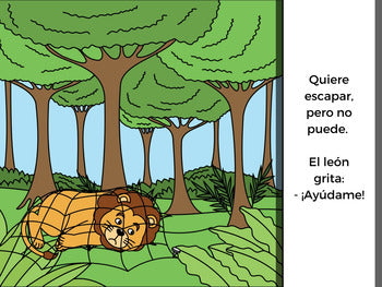 El león y el ratoncito Story and Activity Pack (Lion and the Mouse in Spanish)