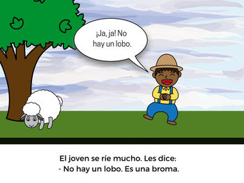 El joven que grita lobo Story and Activity Pack (Boy Who Cried Wolf in Spanish)