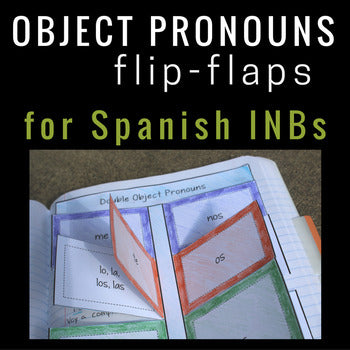 Direct and Indirect Object Pronouns in Spanish for Interactive Notebooks