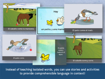 Los pollitos dicen 2 (Food and Colors Preschool Spanish Unit)