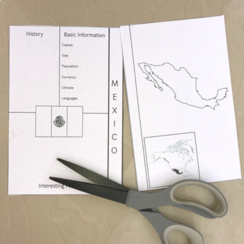 Spanish-Speaking Countries for Interactive Notebooks