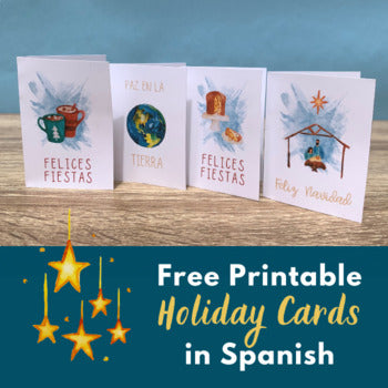 Free Holiday and Christmas Cards in Spanish