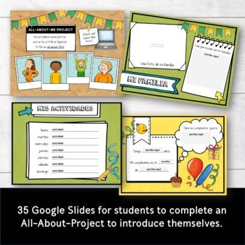 All About Me Spanish Project (Todo sobre mí Proyecto)
