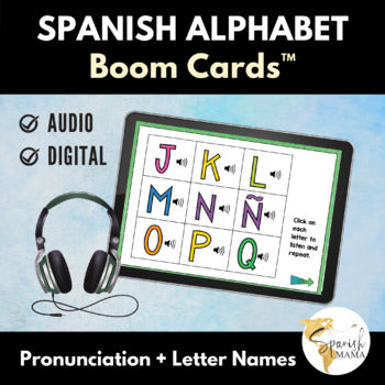 Alphabet in Spanish Boom Cards
