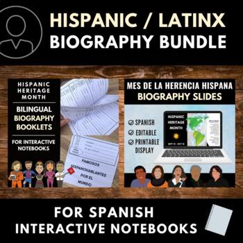 Interactive Notebook Biography Templates for Hispanic Heritage Month