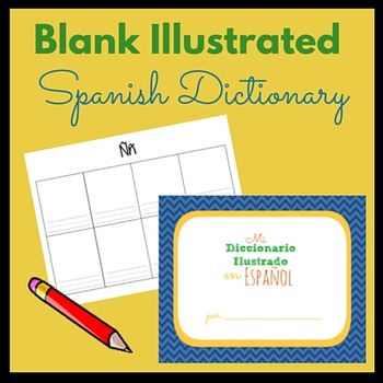 Blank Illustrated Spanish Dictionary