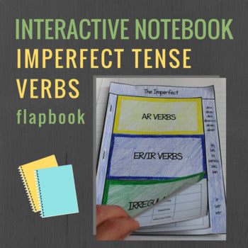 Spanish Interactive Notebook Verbs Flapbook (The Imperfect)