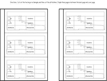 Interactive Notebook Present Tense Verbs Flapbook BUNDLE