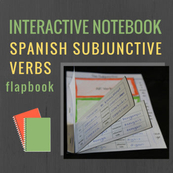 Subjunctive Spanish Interactive Notebook Flapbooks (Present)