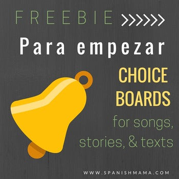 Editable Choice Boards for Comprehensible Input Bell-ringers