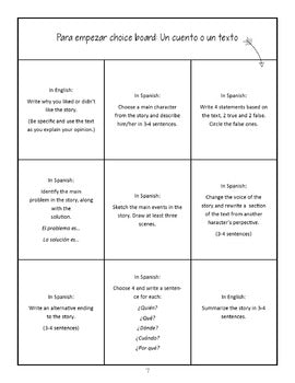 Editable Choice Boards for Comprehensible Input Bell-ringers