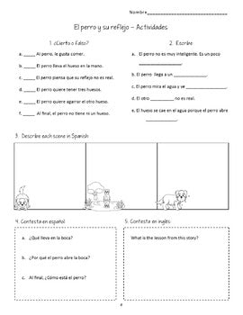 El perro y su reflejo Story and Activity Pack (Dog & His Reflection in Spanish)