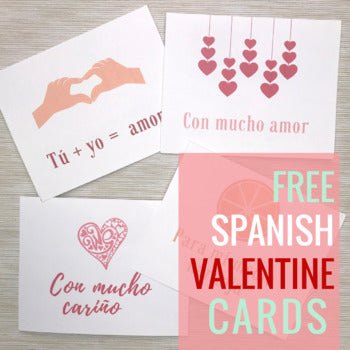 Free Valentine's Cards in Spanish