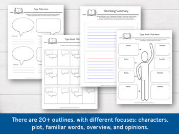 Book & Story Graphic Organizers for Spanish Classes