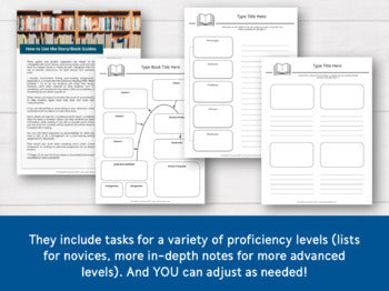 Book & Story Graphic Organizers for Spanish Classes