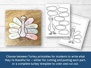 Gracias Thanksgiving & Turkey Banner in Spanish