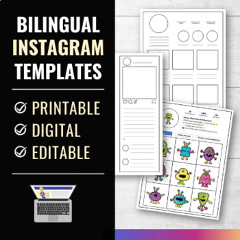 Bilingual Instagram Inspired Templates