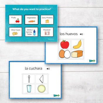 Food in Spanish Boom Cards