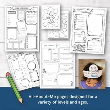 All About Me - Todo sobre mí Spanish Activities for PreK - Elementary